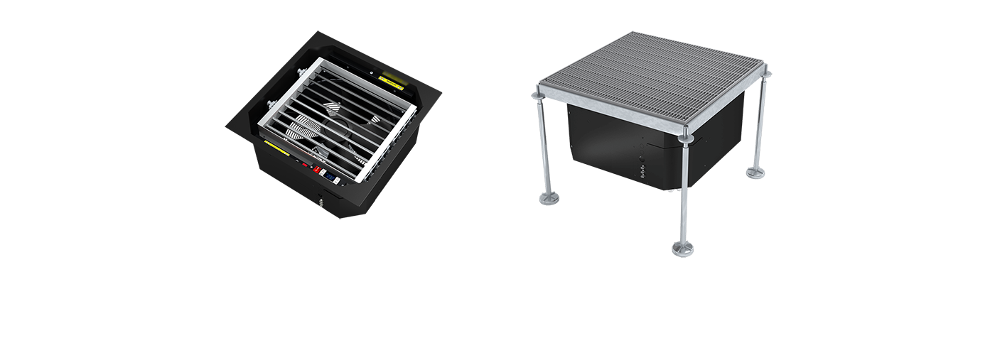 AirBooster 2 without and with heavy duty grille AirBooster 2 variations